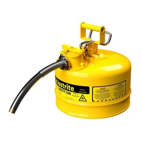 Justrite stl sikkerhedskande - 9,5L - AccuFlow 1002 - Type 2 - gul