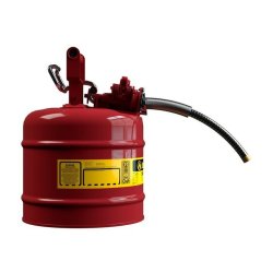 Justrite stl sikkerhedskande - 7,5L - AccuFlow 1002 - Type 2 - rd