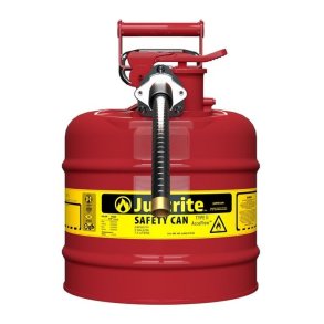 Justrite stl sikkerhedskande - 7,5L - AccuFlow 1002 - Type 2 - rd