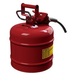 Justrite stl sikkerhedskande - 7,5L - AccuFlow 1002 - Type 2 - rd