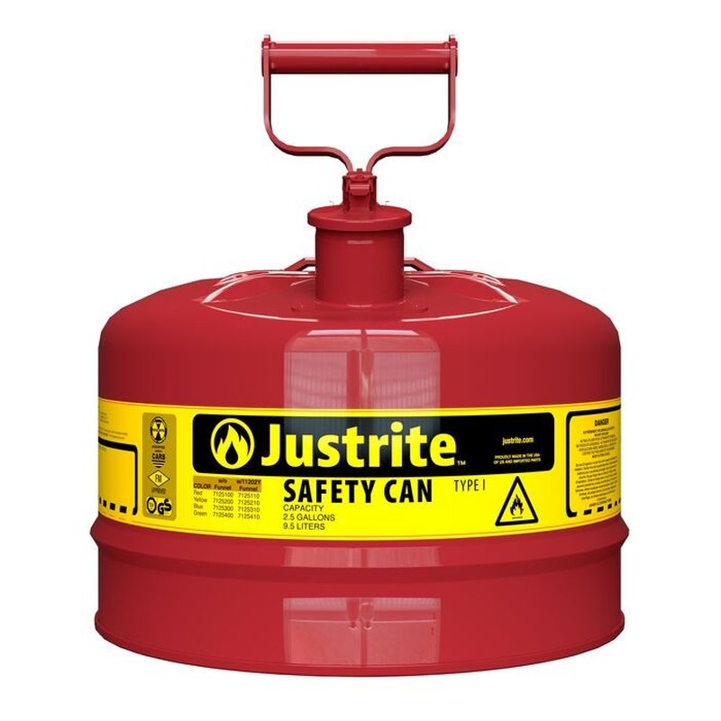 Justrite s&auml;kerhetsdunk i st&aring;l Typ 1 Safety Can 1001