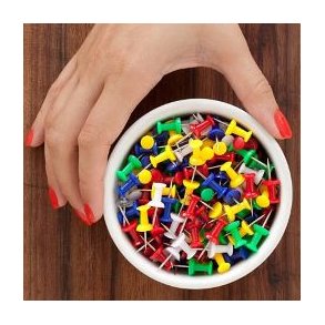 Kortnåle og tegnestifter