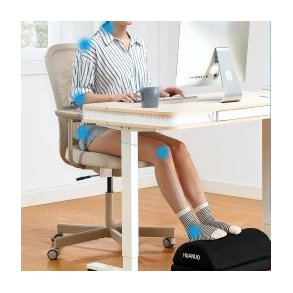 St�m�tter, fodst�tter og Balancebr�t for en ergonomisk aflastning til arbejdsdagen