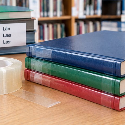 Bogtape til skoler, biblioteker og kontorer