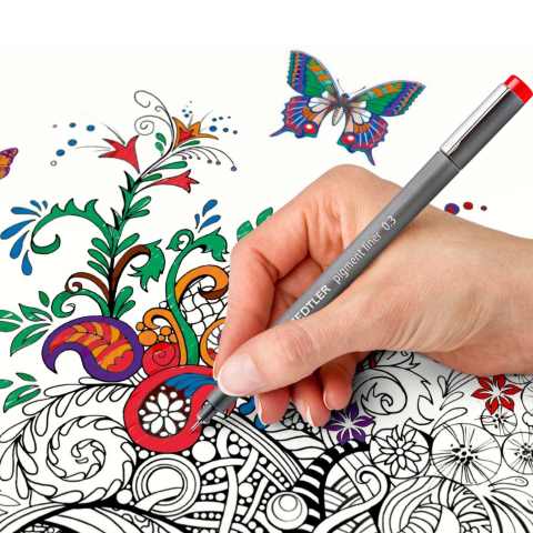 Fineliners i mange farver &ndash; til farvekodning og kreativt udtryk