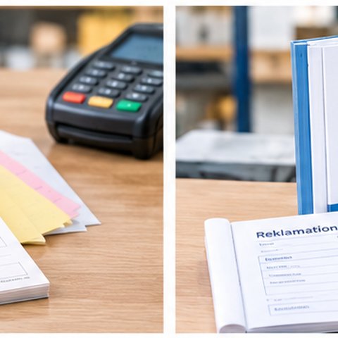 Kasseblokke, reklamationsb&oslash;ger og returb&oslash;ger til detailhandel