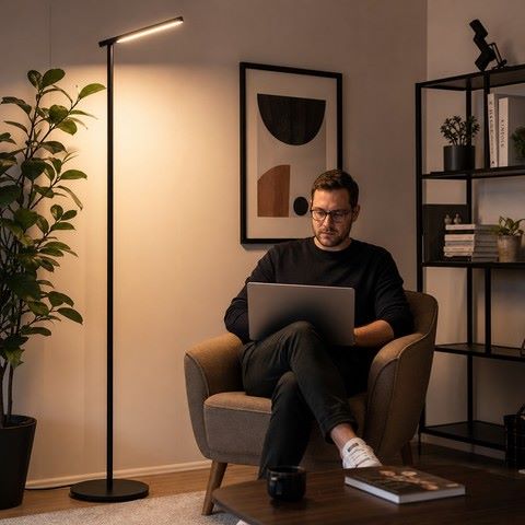 Gulvlampe &ndash; stemningsfuldt og funktionelt LED lys i alle rum