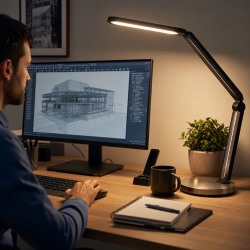 Bordlampe og kontorlampe &ndash; det rigtige lys til arbejde og koncentration
