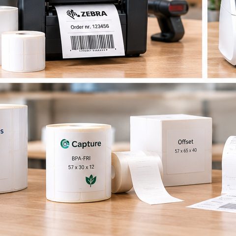 Offset bonruller og LongLife-ruller til matrix- og impactprintere