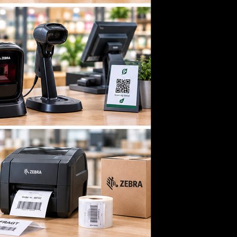 Præsentationsscannere og 2D-scannere til detailhandel og QSR