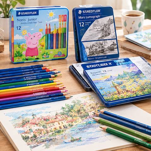 Akvarelmaling, kalligrafipenne og brushpenne til kunsttegning og kreativ kunst