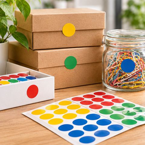 Klistermærker til skole, kontor og kreativt hobbybrug