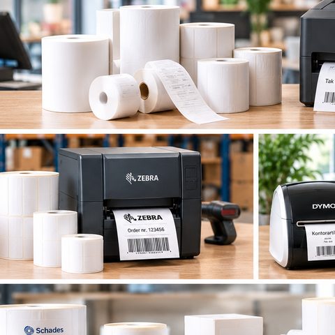 Termiske bonruller til kasseapparater og kvitteringsprintere