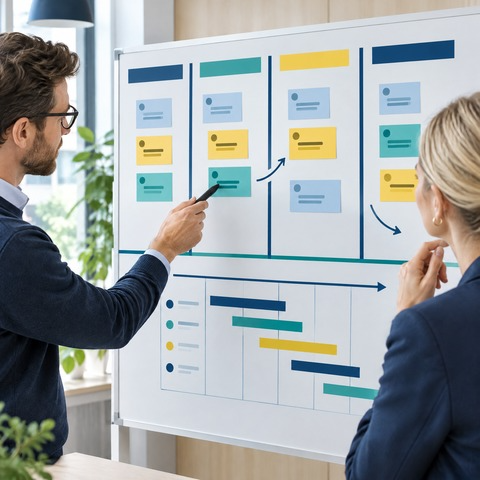Kanban, Gantt og ugeplaner – inddelingstape til visuel projektstyring