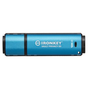KINGSTON 128GB IronKey Vault Privacy 50 USB AES-256 Encrypted FIPS 197