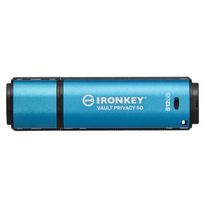 KINGSTON 512GB IronKey Vault Privacy 50 AES-256 Encrypted FIPS 197