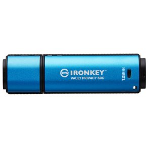 KINGSTON 128GB USB-C IronKey Vault Privacy 50C AES-256 Encrypted FIPS 197