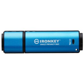 KINGSTON 16GB USB-C IronKey Vault Privacy 50C AES-256 Encrypted FIPS 197