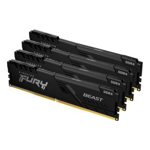 KINGSTON 128GB 3200MHz DDR4 CL16 DIMM Kit of 4 FURY Beast Black