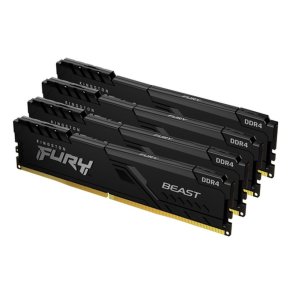 KINGSTON 32GB 3200MHz DDR4 CL16 DIMM Kit of 4 FURY Beast Black