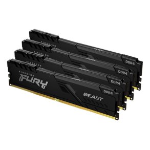 KINGSTON 128GB 3600MHz DDR4 CL18 DIMM Kit of 4 FURY Beast Black