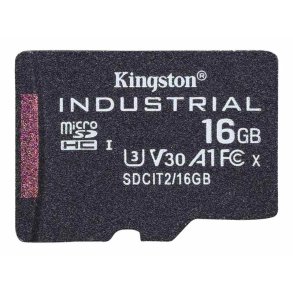 KINGSTON 16GB microSDHC Industrial C10 A1 pSLC Card Single Pack w/o Adapter