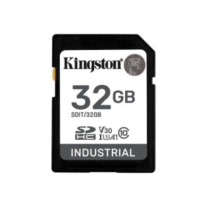KINGSTON 32GB SDHC Industrial -40C to 85C C10 UHS-I U3 V30 A1 pSLC