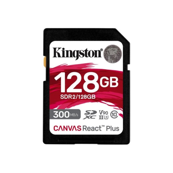 KINGSTON 128GB SDXC - Canvas React Plus