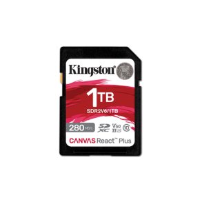 KINGSTON 1TB Canvas React Plus SDXC UHS-II 280R/150W U3 V60 for Full HD/4K