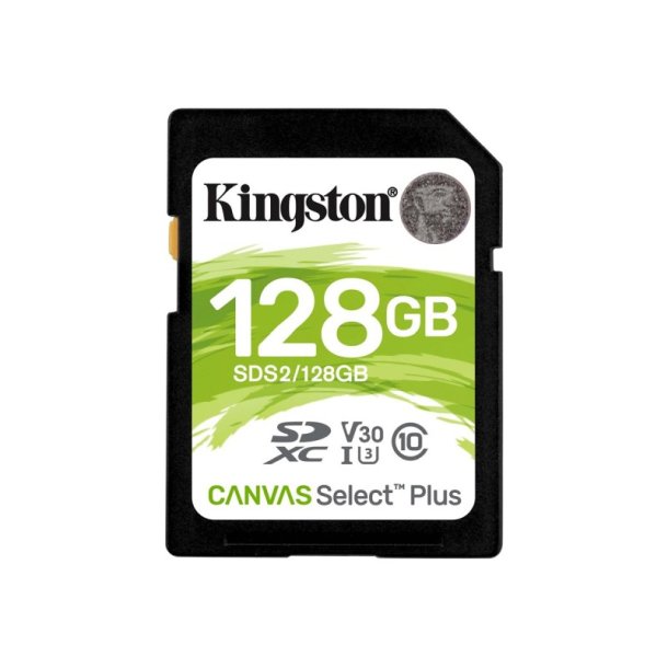 KINGSTON 128GB SDXC - Canvas Select Plus