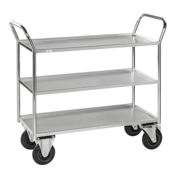 Kongamek bordvogn KM4134 - 3 hylder - Slv