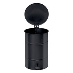 Kongamek 30 liter affaldsspand med pedal - galvaniseret sort