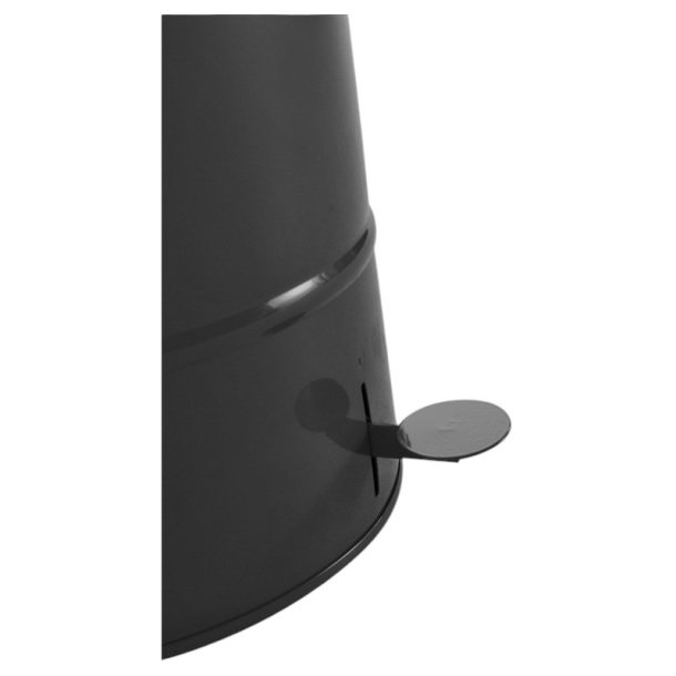 Kongamek 30 liter affaldsspand med pedal - galvaniseret sort