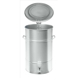 Kongamek 70 liter affaldsspand med pedal - galvaniseret metal
