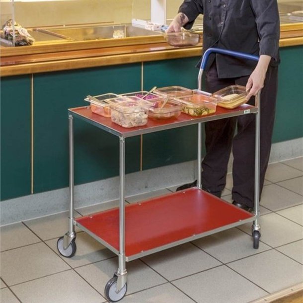 Kongamek bordvogn KM1720-1 - 2 hylder - Rd