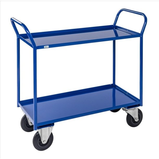 Kongamek bordvogn KM4133 - 2 hylder - bl