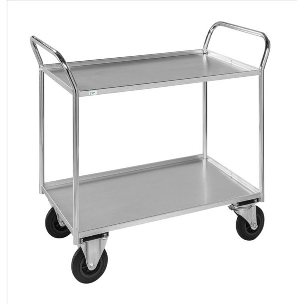 Kongamek bordvogn KM4175 - 2 hylder - Slv