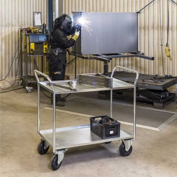 Kongamek bordvogn KM4175 - 2 hylder - Slv