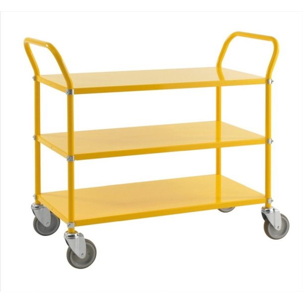 Kongamek bordvogn KM5106 - 3 hylder - gul