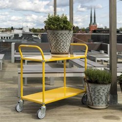 Kongamek bordvogn KM5106 - 3 hylder - gul