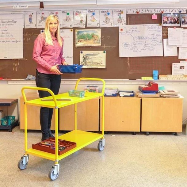 Kongamek bordvogn KM5106 - 3 hylder - gul