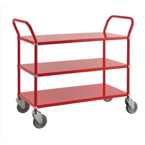 Kongamek bordvogn KM7106 - 3 hylder - r�d