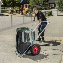 Kongamek gadefejervogn - Luftgummihjul - galvaniseret