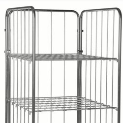 Kongamek rullecontainer Hylde - Stlgitter - 80 x 72 cm