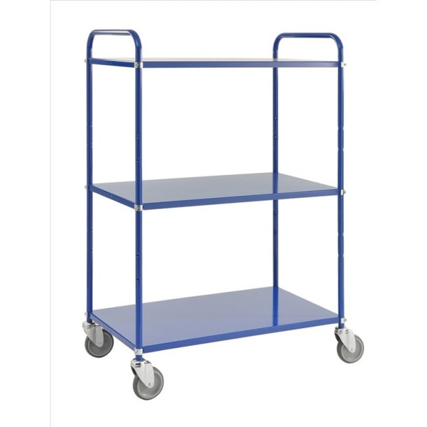 Kongamek hyldevogn KM4123 - hj bl med 3 hylder