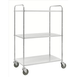 Kongamek hyldevogn KM4123 - hj slv med 3 hylder og bremse