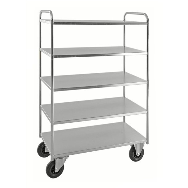 Kongamek hyldevogn KM4145 - hj slv med 5 hylder