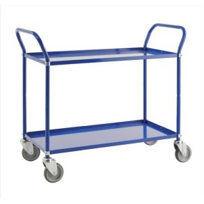 Kongamek hyldevogn KM4147 - lav bl� med 2 hylder