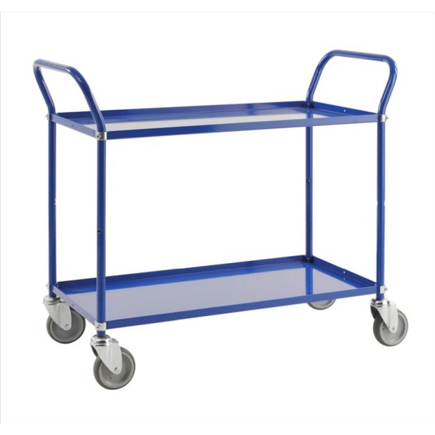 Kongamek hyldevogn KM4147 - lav bl med 2 hylder