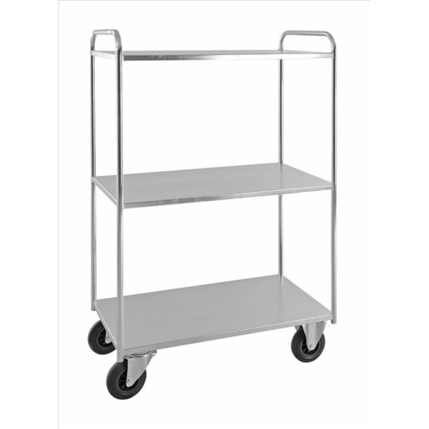 Kongamek hyldevogn KM4149 - hj slv med 3 hylder og bremse